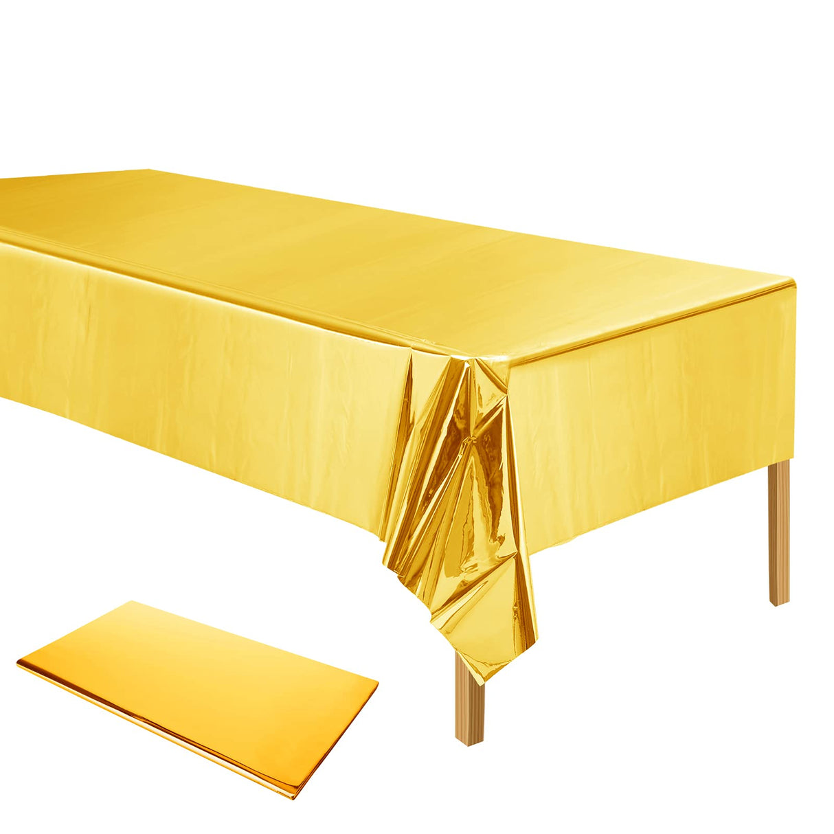 GOLD METALLIC TABLE COVER