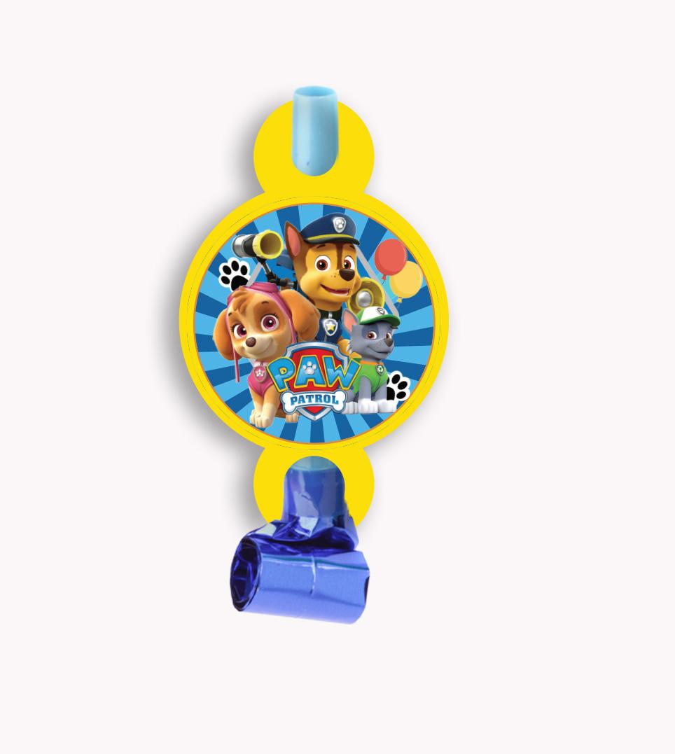 "BLOW OUT  PAW PATROL" 8 PCS