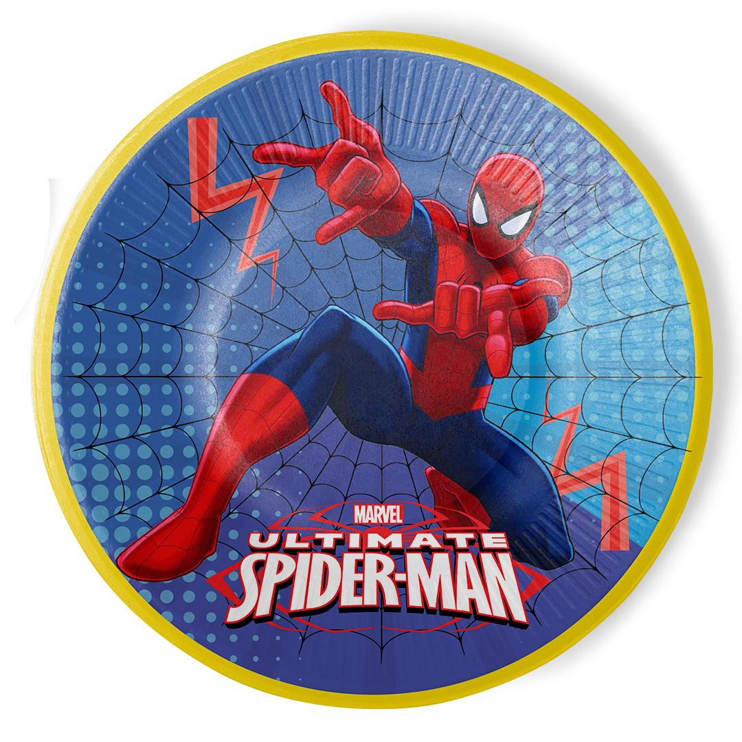 "SPIDERMAN PLATE" 8 PCS