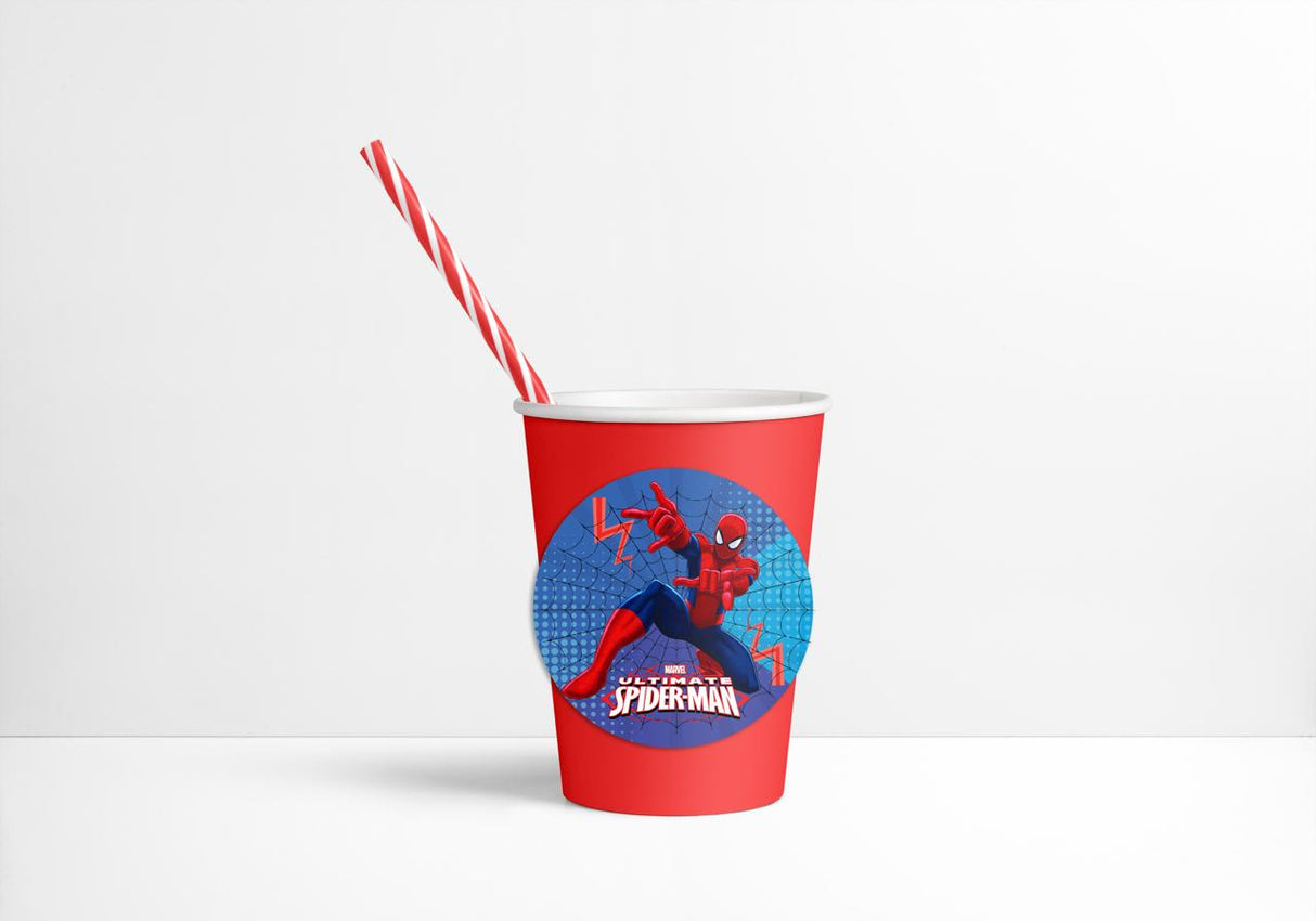 SPIDERMAN CUP 8 PCS