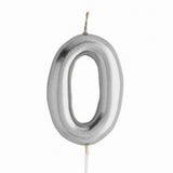 Number  Candle Silver