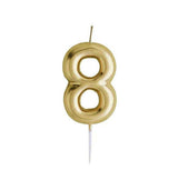 Number  Candle Gold