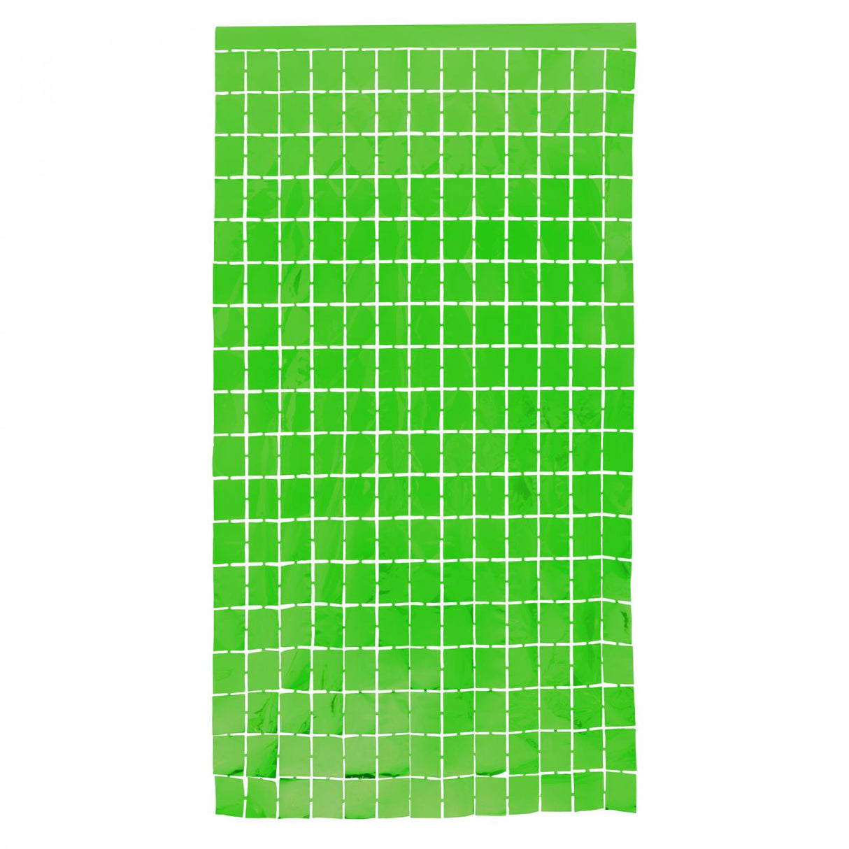 GREEN FOIL SQUARE CURTAIN