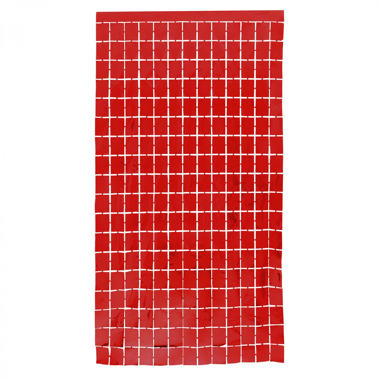 GOLDEN Red FOIL SQUARE CURTAIN