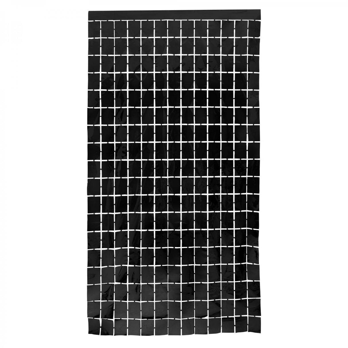 BLACK FOIL SQUARE CURTAIN