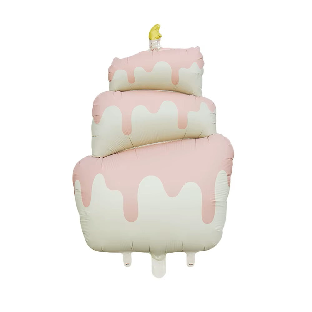 PINK ICING BIRTHDAY CAKE LARGE SHAPE BALLOON LARGE SHAPE BALLOON