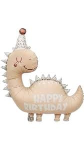 HAPPY BIRTHDAY CUTE DINO LARGE SHAPE BALLOON