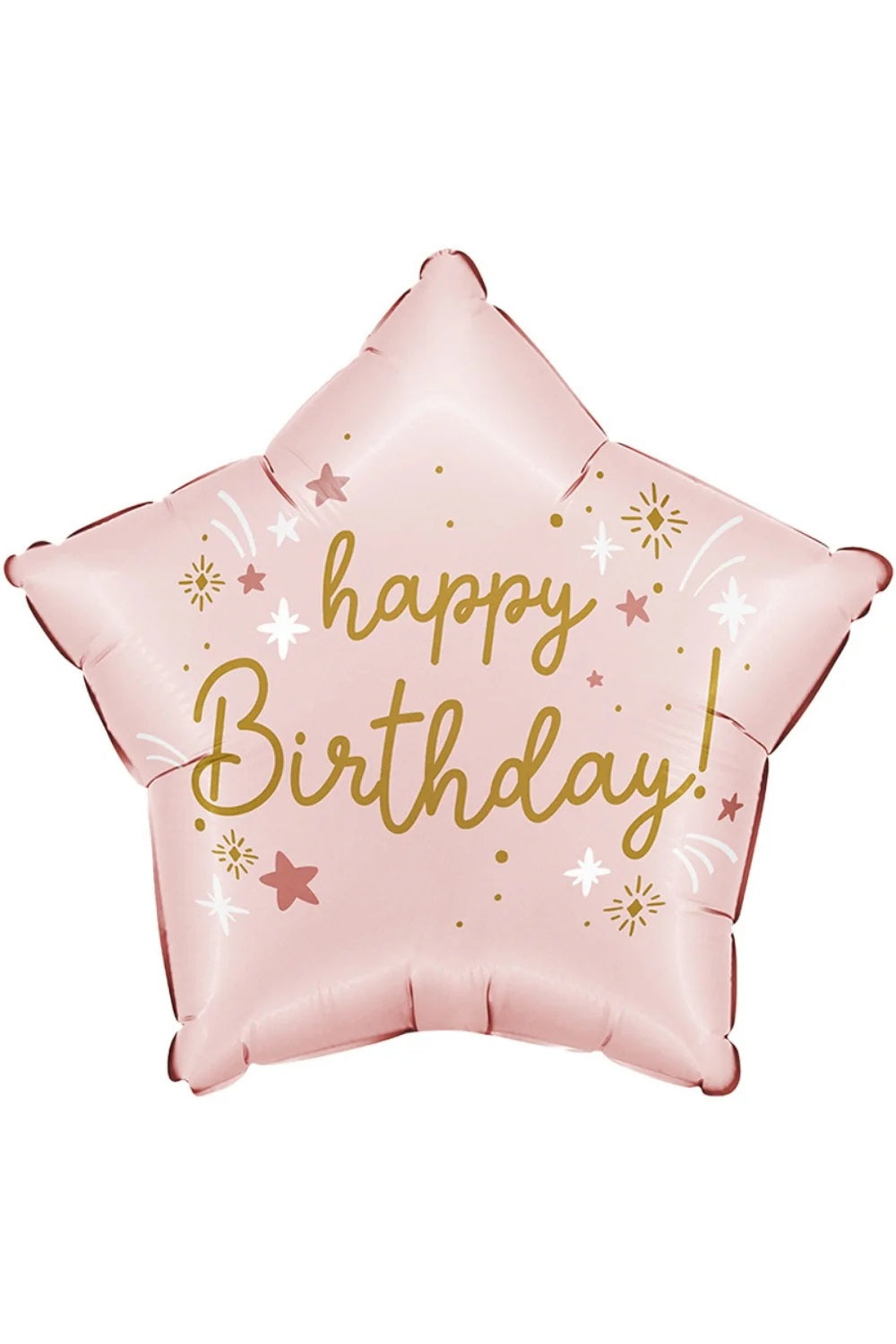 18 INCH HAPPY BIRTHDAY PINK STAR BALLOON