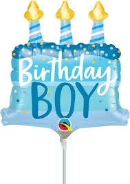 BIRTHDAY BOY CAKE LARGE SHAPE BALLOON