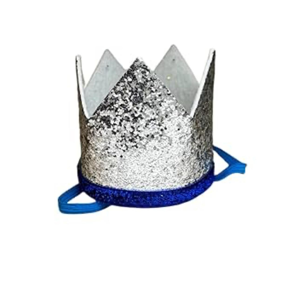 MINI GLITTER CROWN SILVER