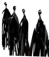 5 FOIL TASSELS BLACK