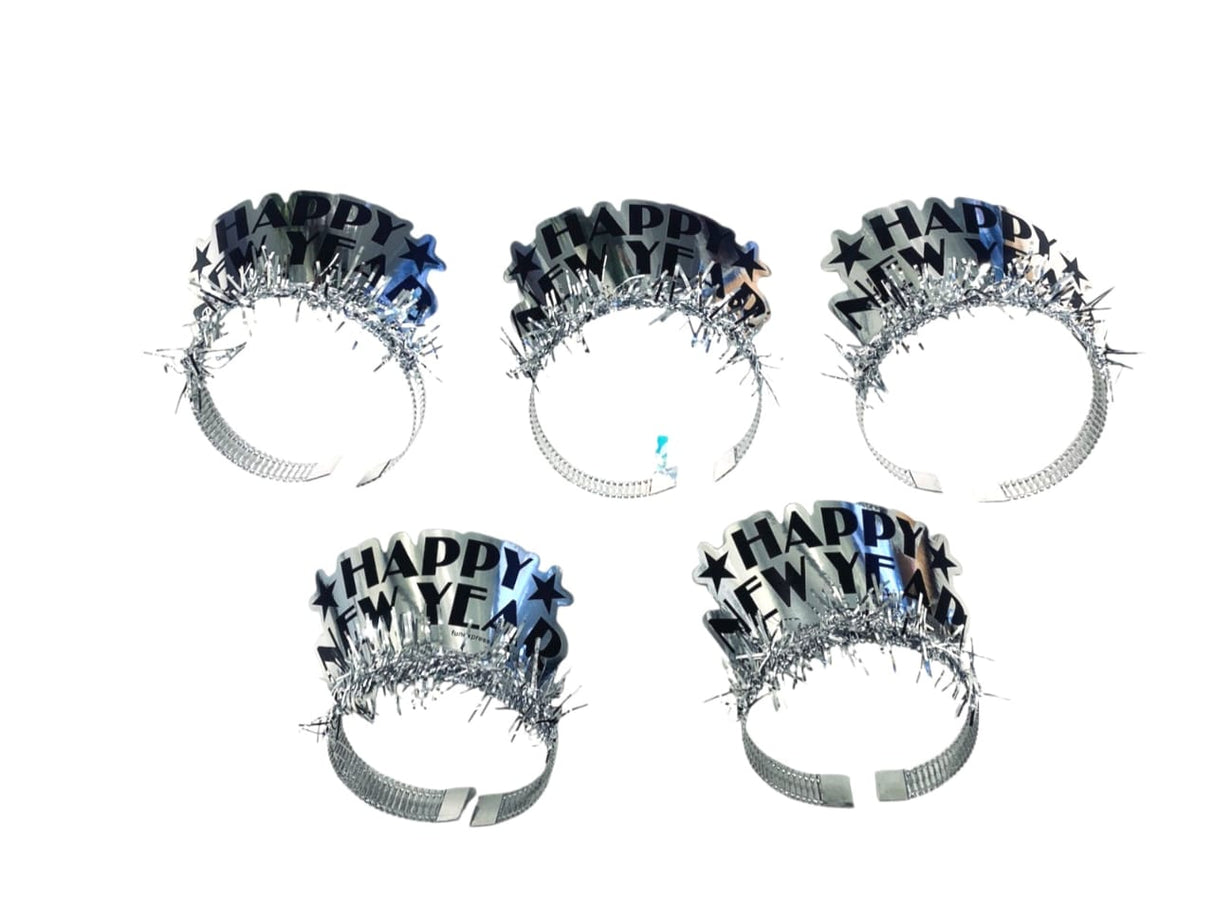 "HAPPY NEW YEAR FOIL HEAD BAND 5 PCS"