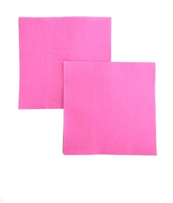 SOLID COLOR NAPKINS HOT PINK