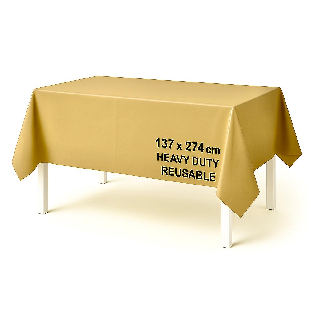 SOLID COLOR TABLE COVER GOLD