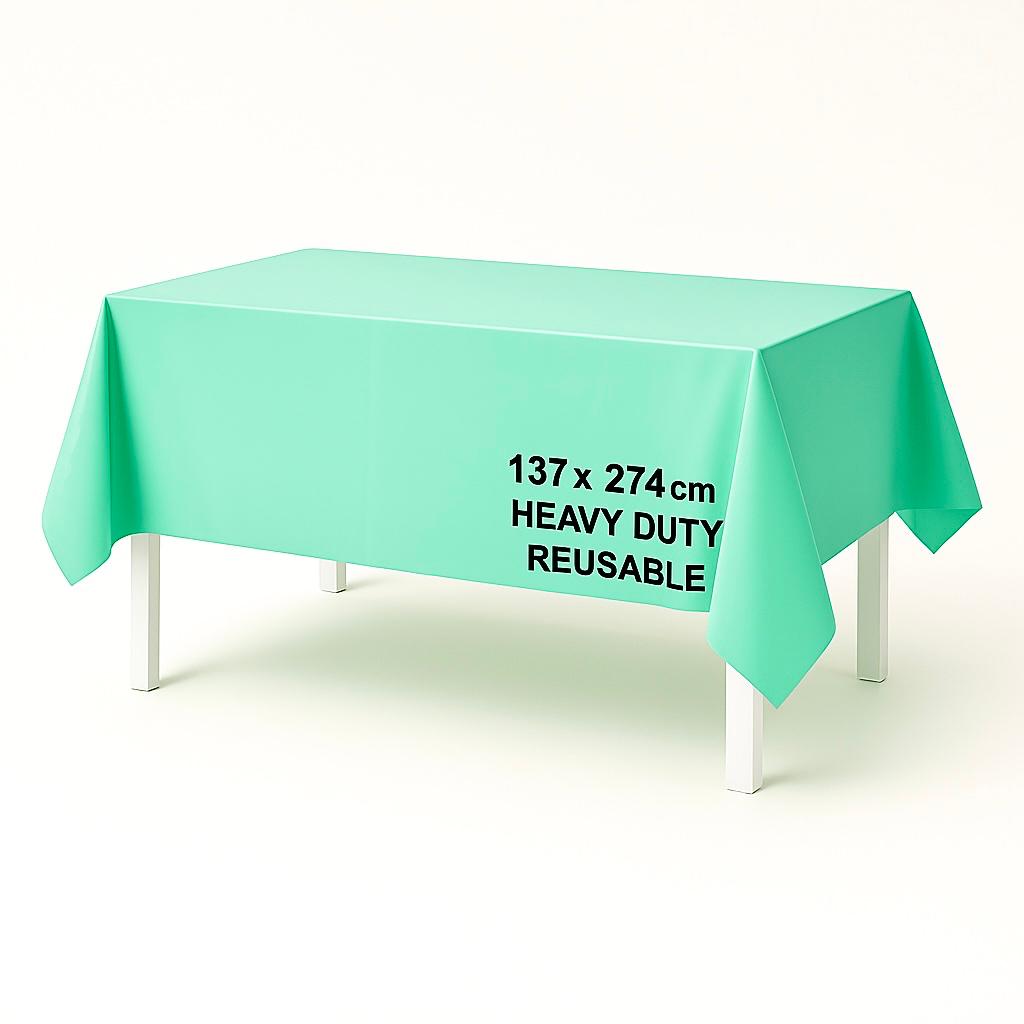 SOLID COLOR TABLE COVER GREEN