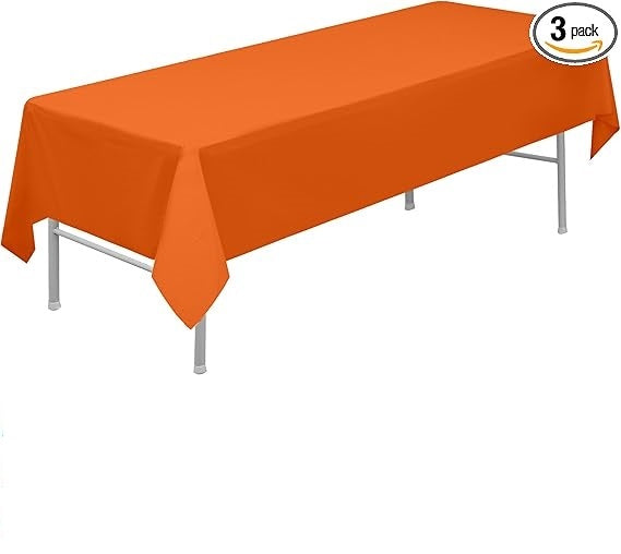 SOLID COLOR TABLE COVER ORANGE