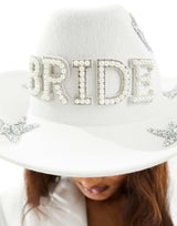 BRIDE WHITE COW BOY HAT