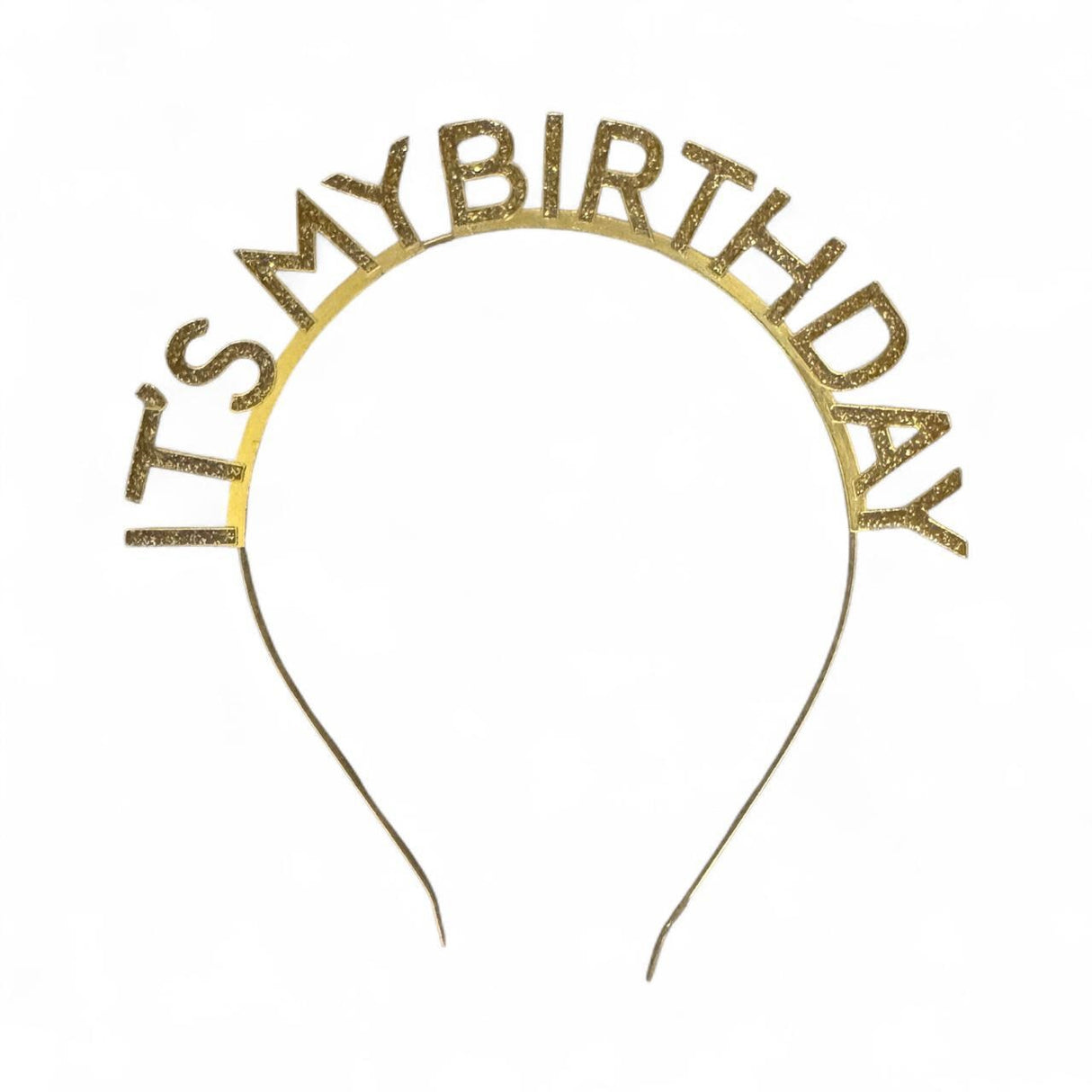 IT'S MY BRTHDAY HEAD BAND GOLD