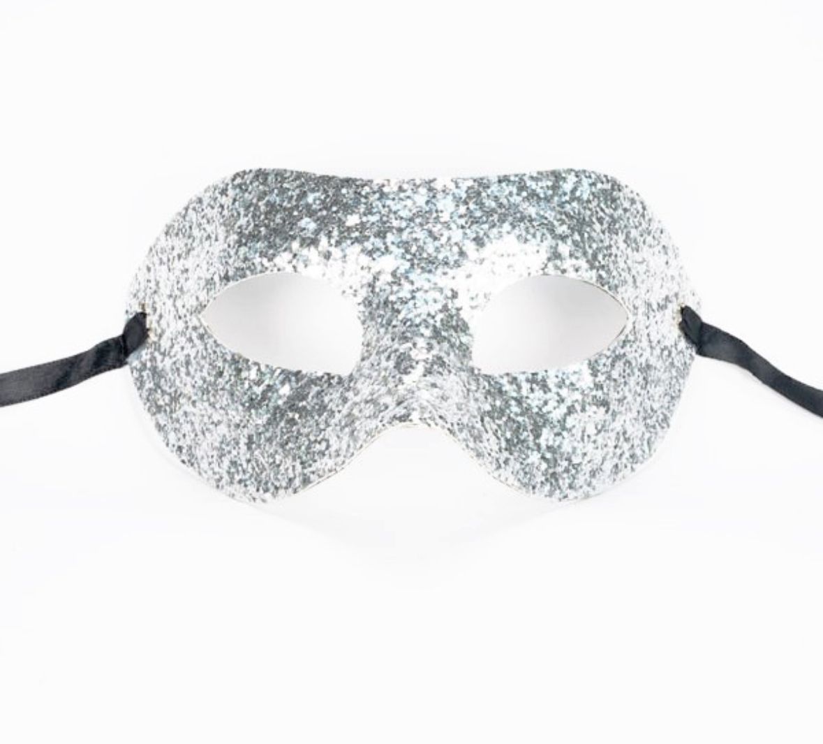 GLITTERY SILVER MASK