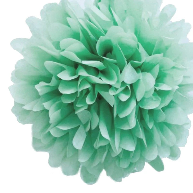 FLUFFY DECORATIONS COLORS GREEN  40 CM