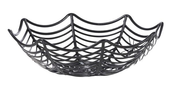 SPIDER WEB HALLOWEEN BOWL BLACK