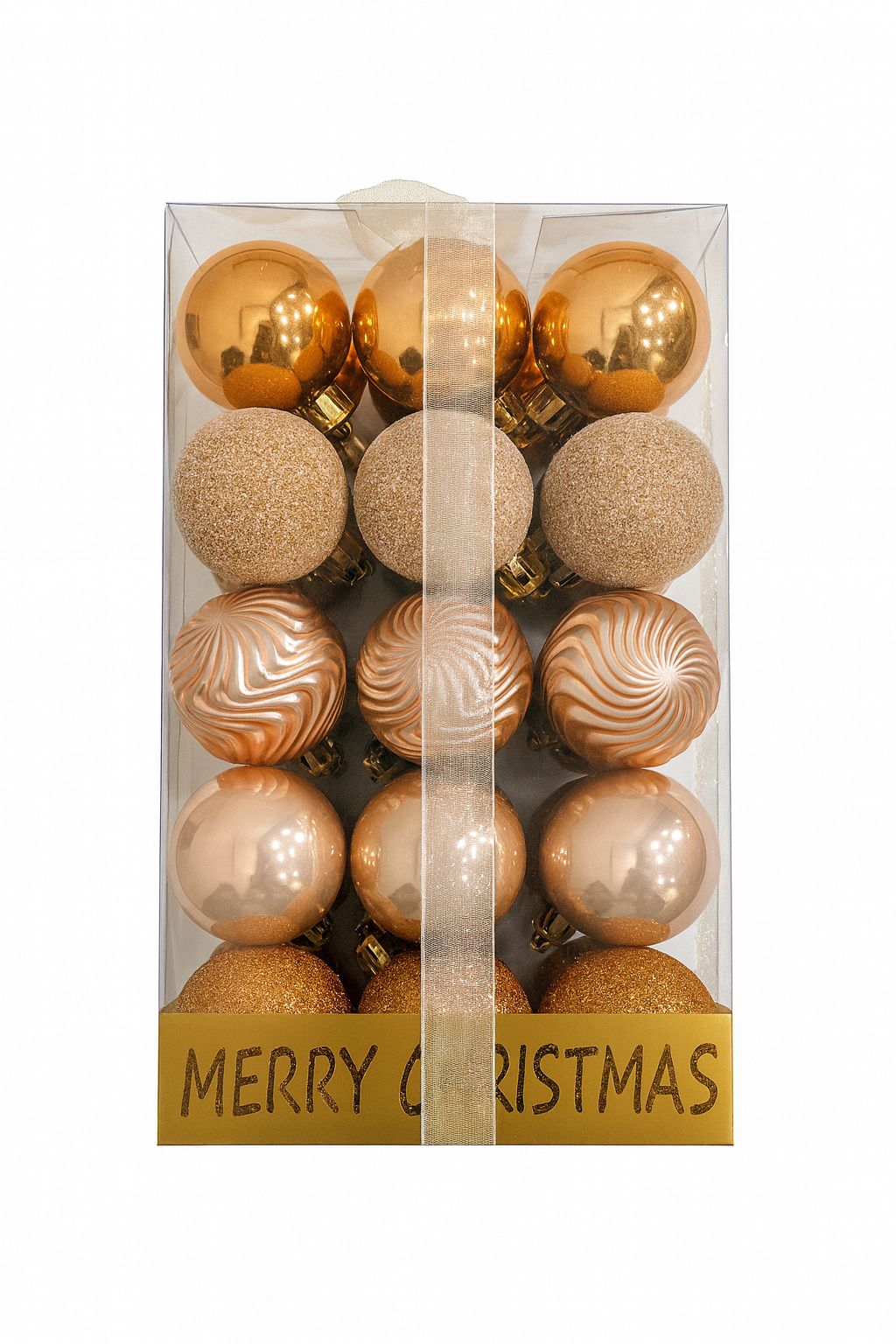 PINK AND CHROME ORNAMENTS 4CM