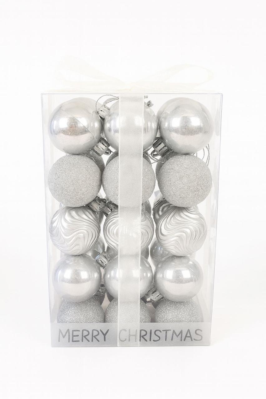 SILVER ORNAMENTS 6CM