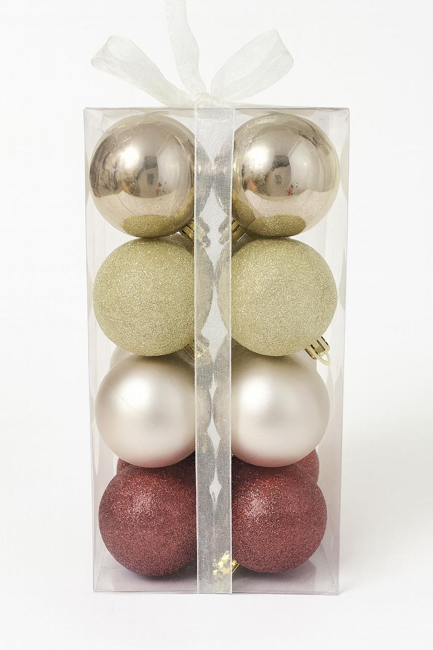 GOLD AND BRONZE ORNAMENTS 6CM