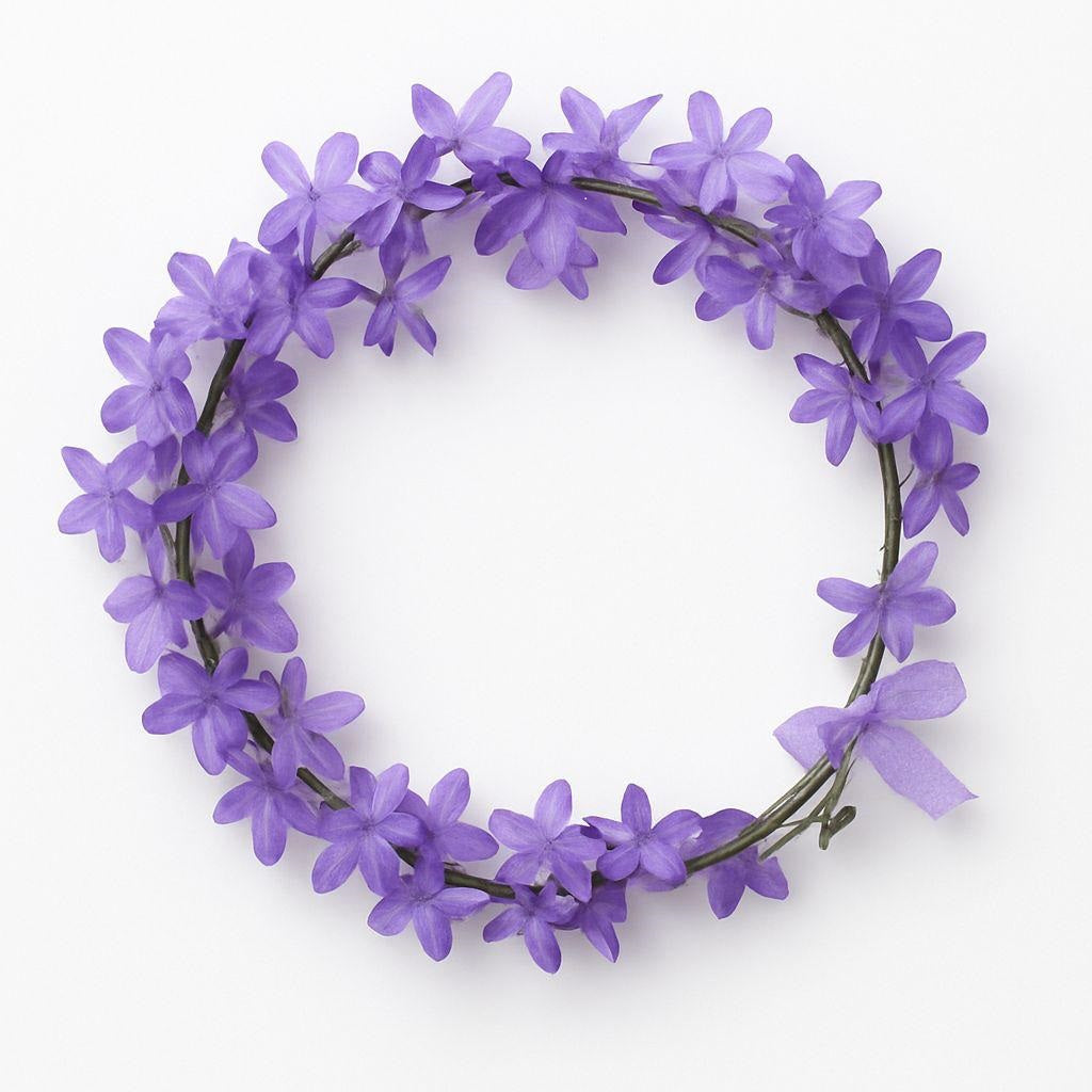 FLOWER HEAD PIECE PURPLE