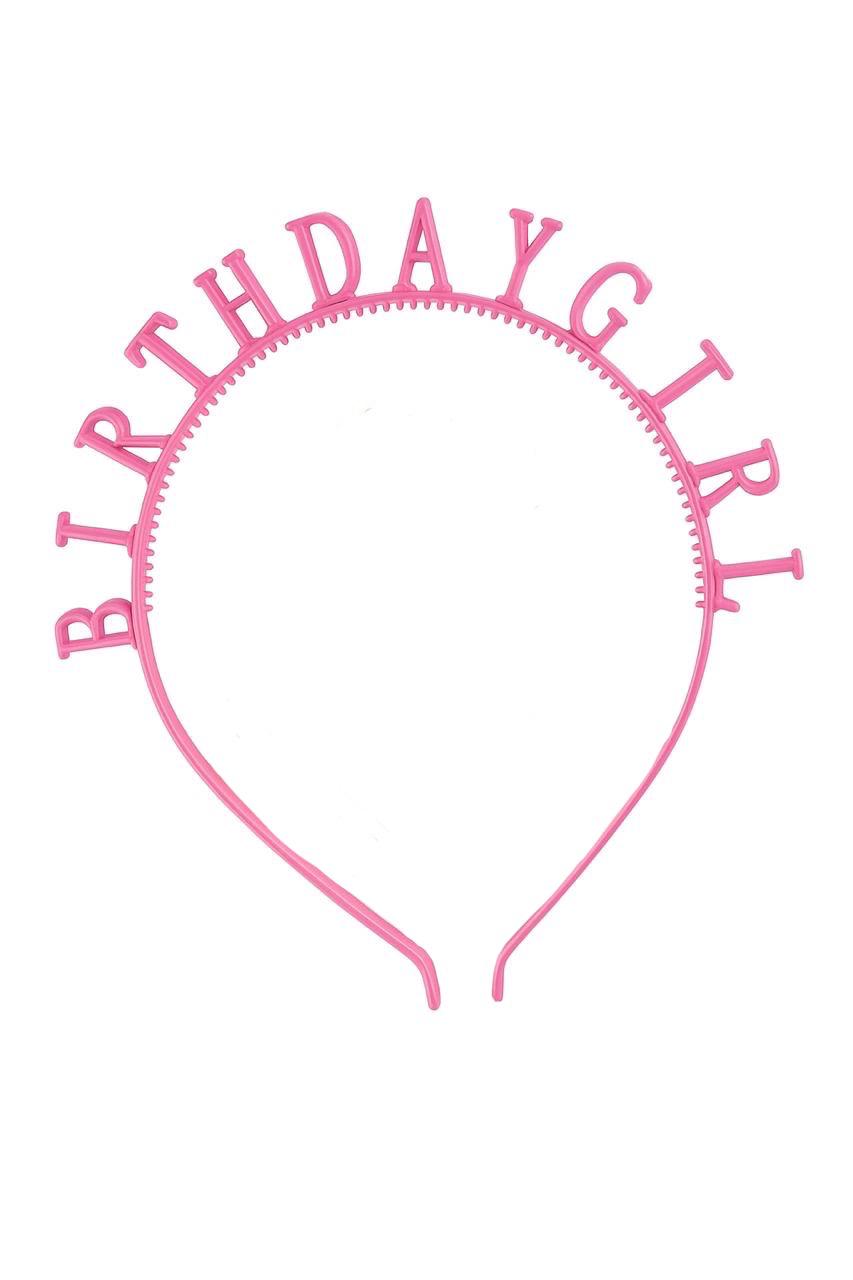 BIRTHDAY GIRL PEARL SHINE TIARA HOT PINK