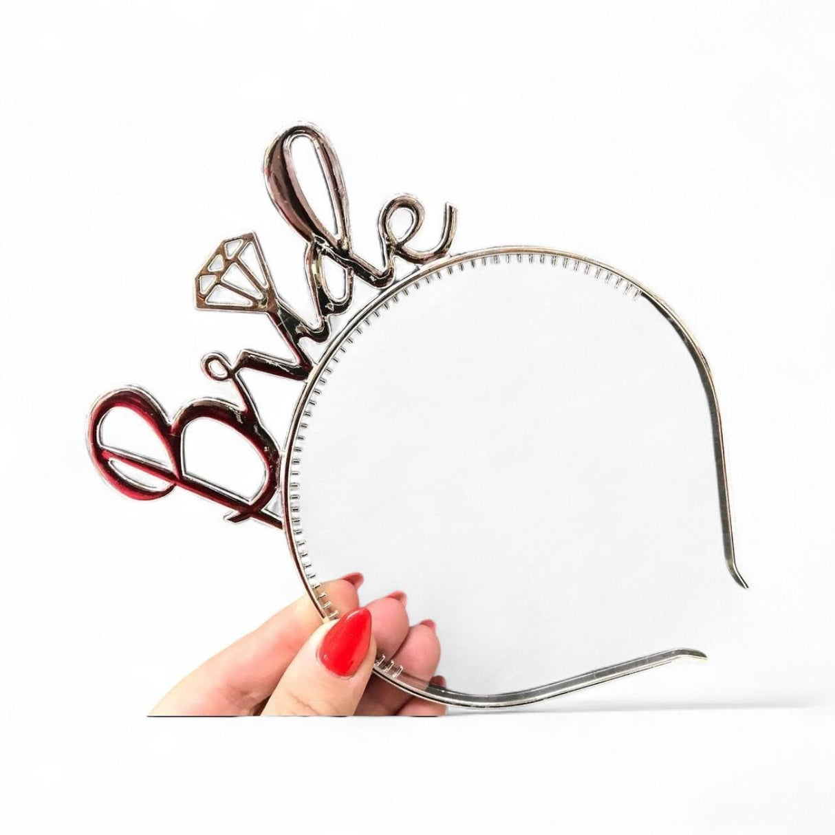 BRIDE HEAD BAND SILVER