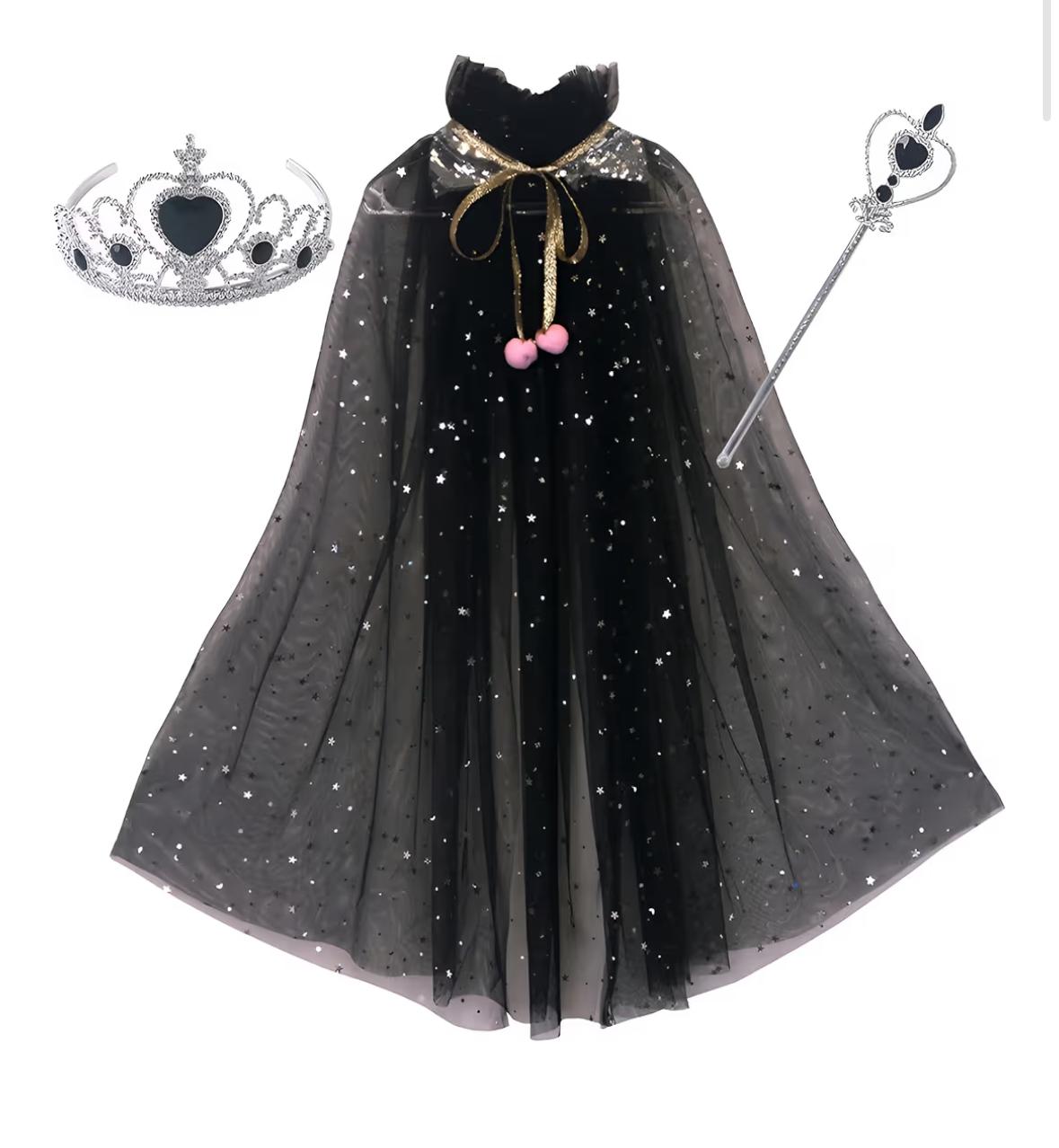 SPARKLE TULL CAPES BLACK