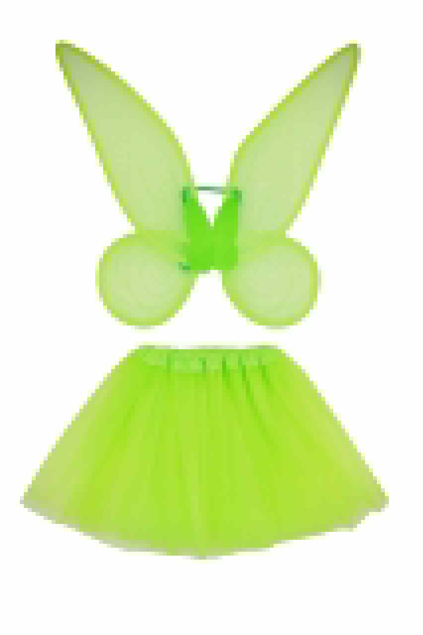 BUTTERFLY WINGS WITH TULL TUTU SKIRT GREEN