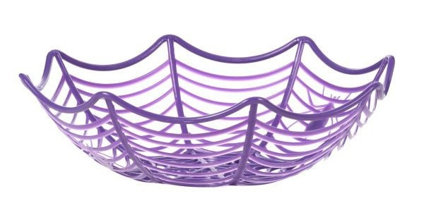 SPIDER WEB HALLOWEEN BOWL PURPLE