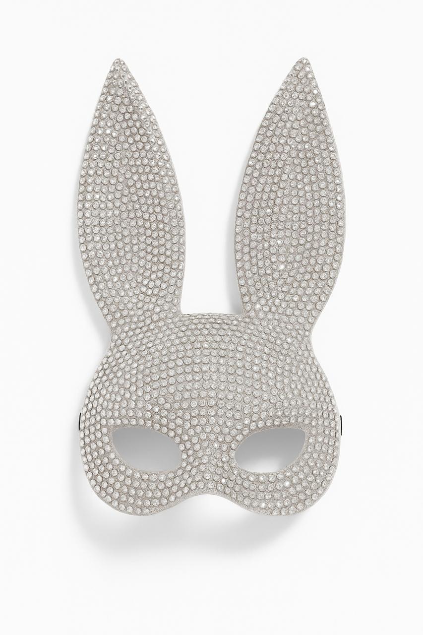 GEMS BUNNY MASK WITH EARS WHITE