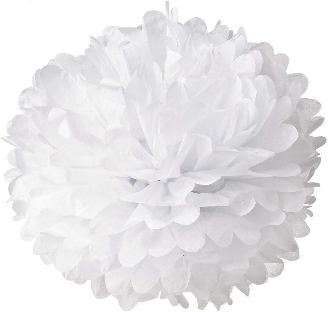FLUFFY DECORATIONS COLORS WHITE 40 CM
