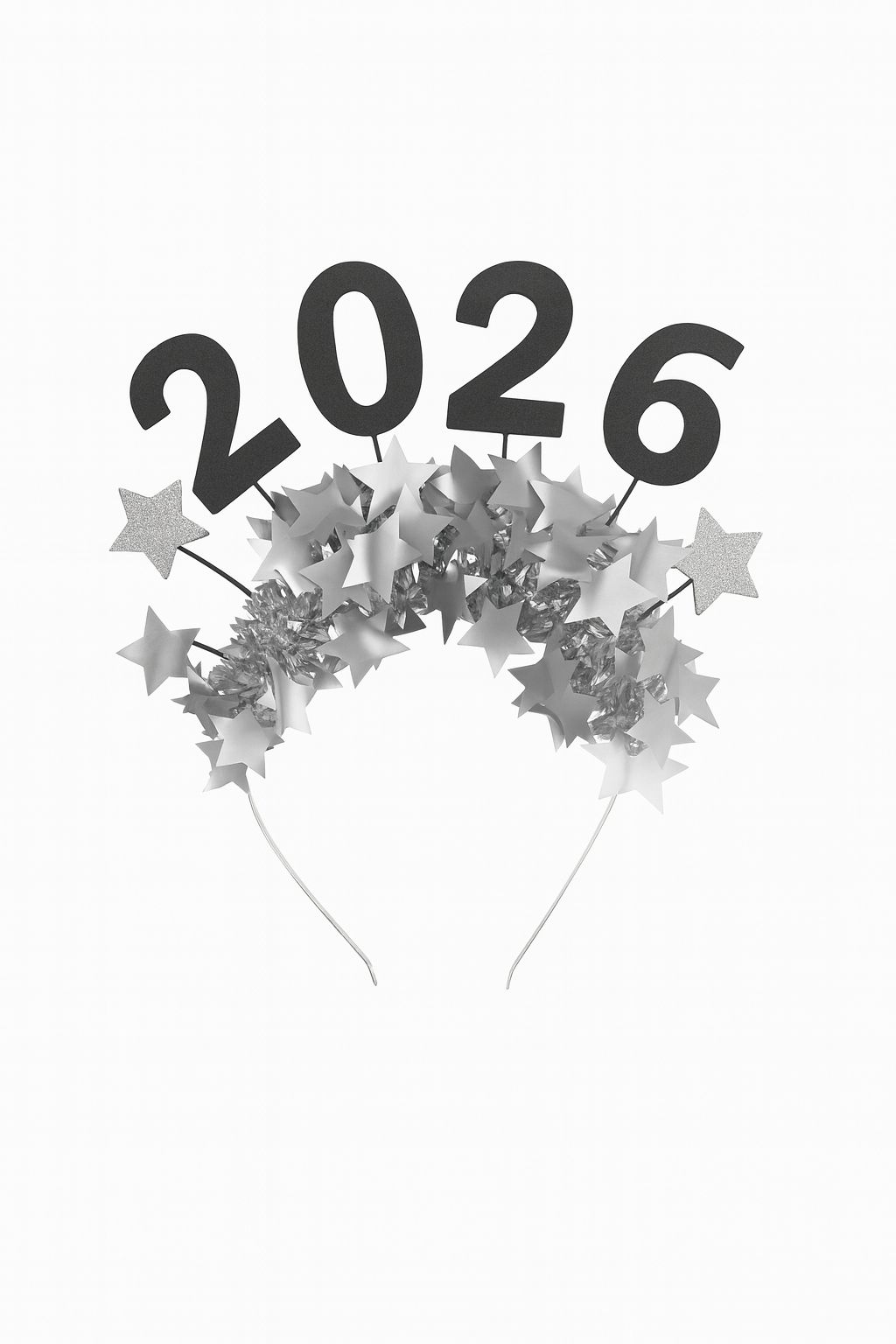 BLACK 2026 SILVER FRINGE HEADB