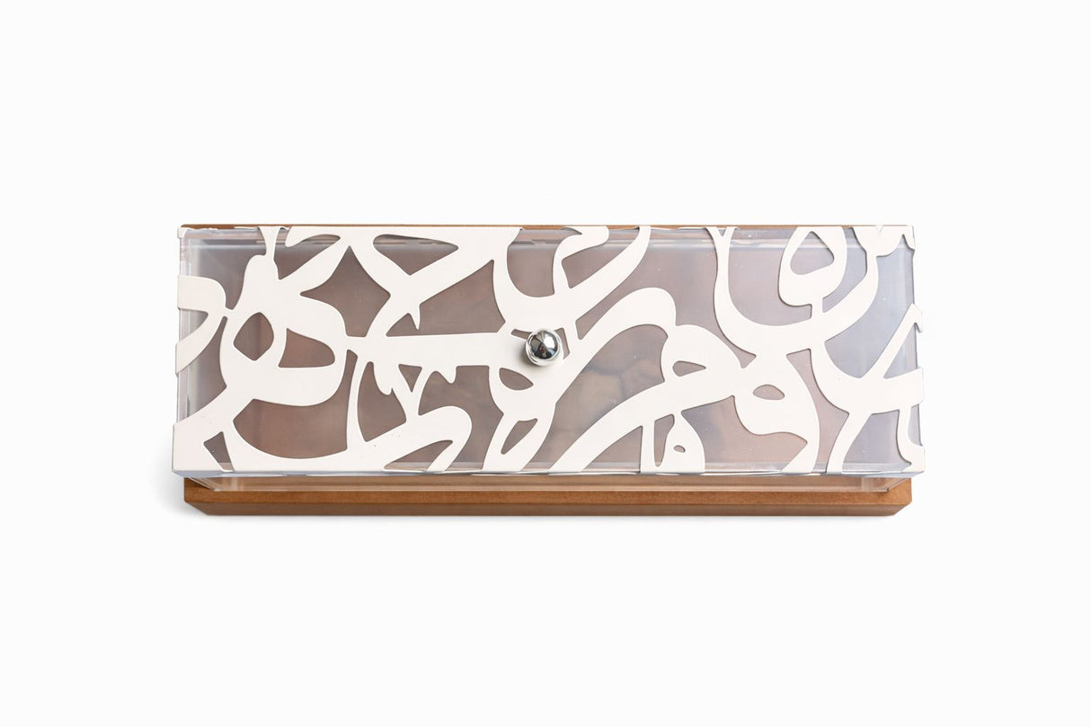 WOODEN TRAY WITH PLEXI COVER