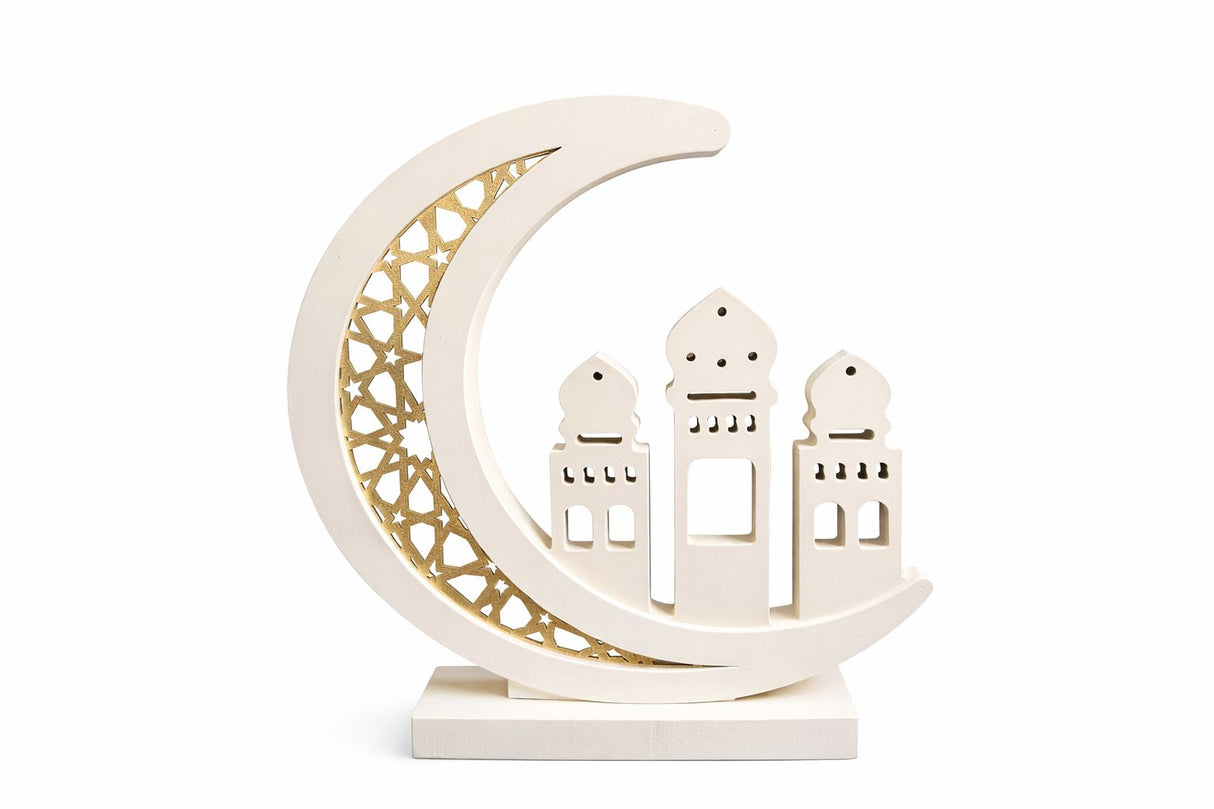 WOODEN CRESCENT STAND