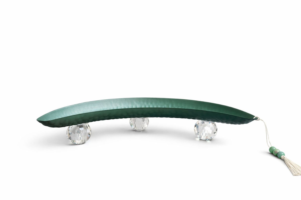 DARK TURQUOISE CRESENT TRAY