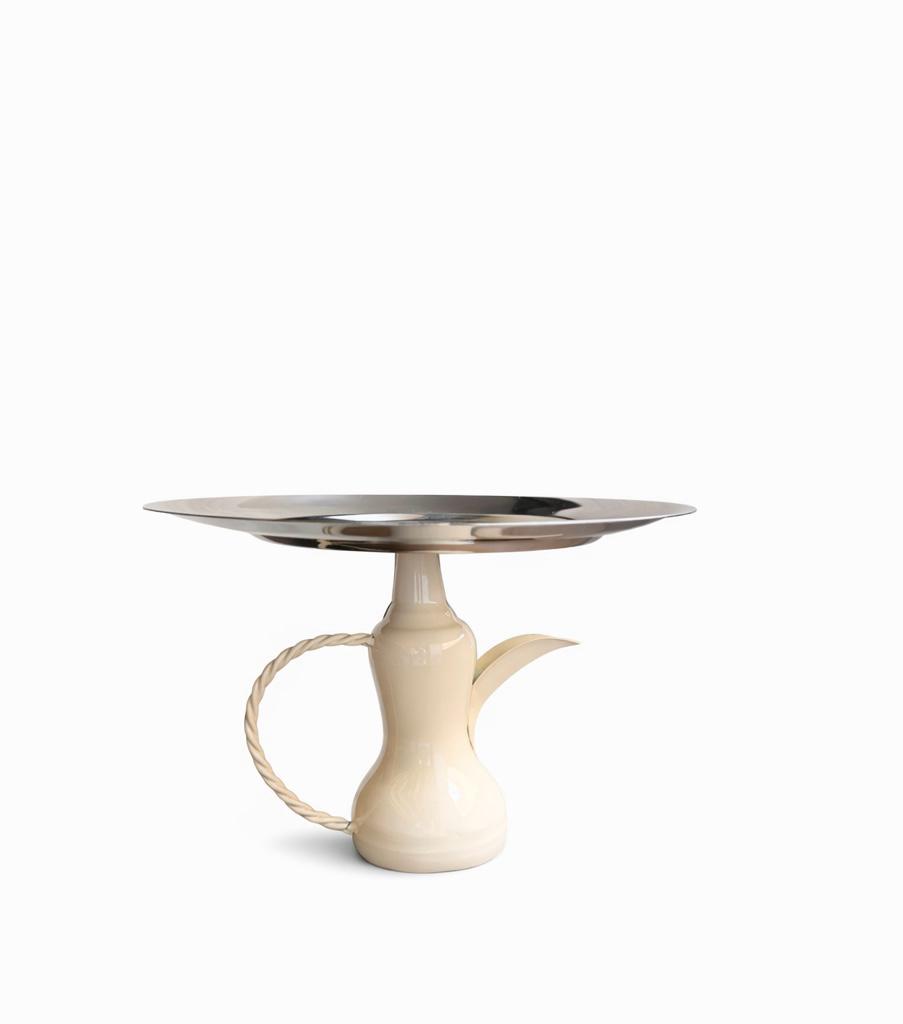 ROUND SILVER RAMADAN DALLAH STAND