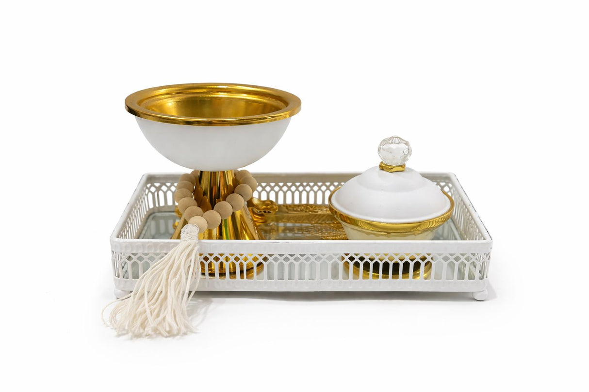 Rectangular Tray Mabkhara Set