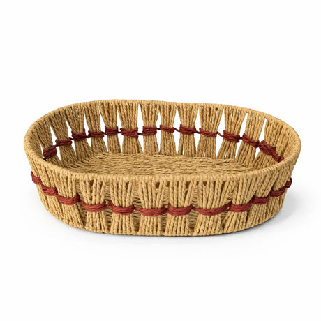 Oval Bamboo Gift Basket