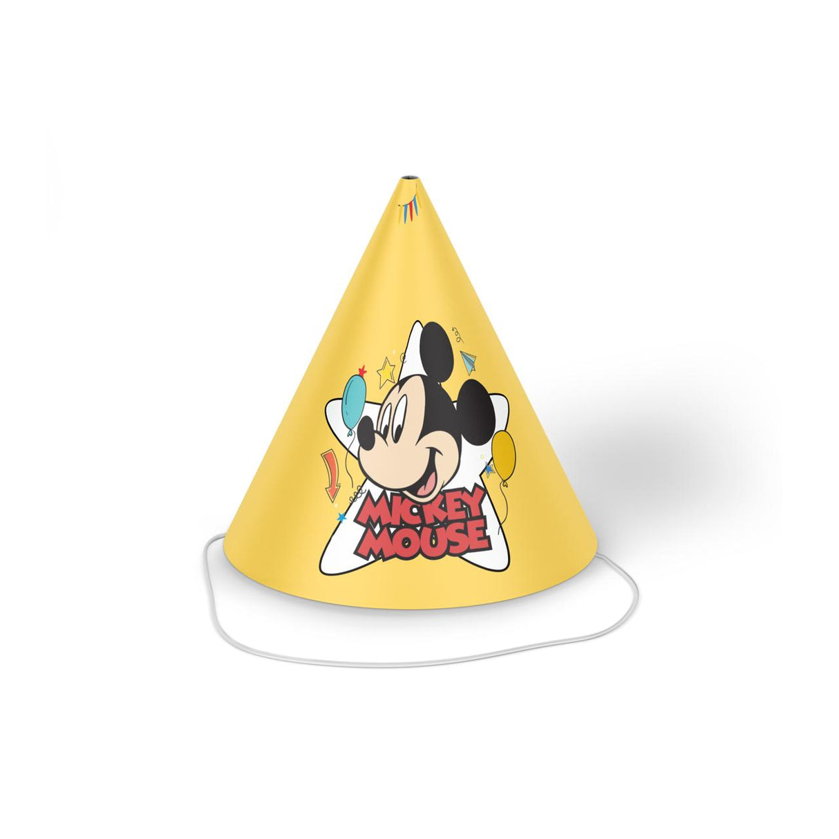 "MICKEY MOUSE  PARTY HATS" 8 PCS