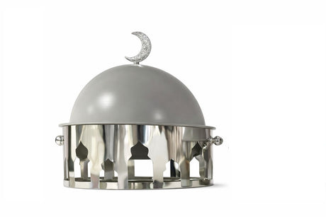 Silver Dome Serving Dish