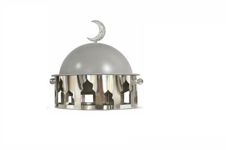 Silver Dome Serving Dish