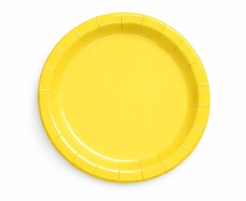 YELLOW   PLATE  8 PCS