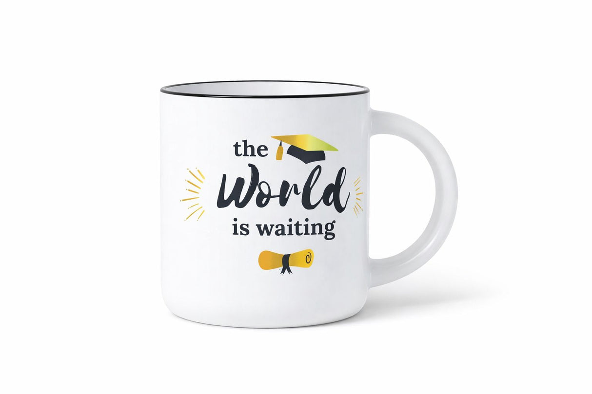 The World Is Waiting Grad Mug
