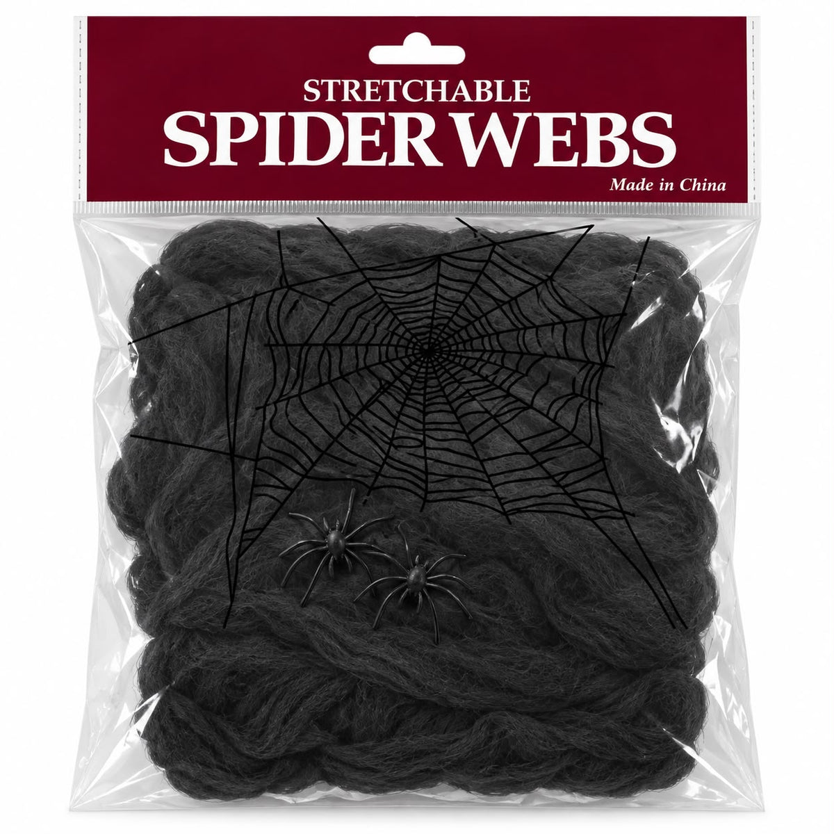 ASSORTED STRETCHABLE SPIDERWEBS