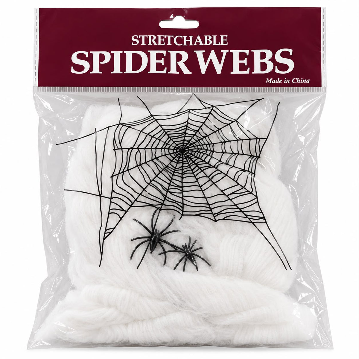 ASSORTED STRETCHABLE SPIDERWEBS